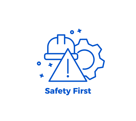 Prioritizing the safety of our team and stakeholders with stringent standards. test